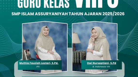 Struktur Wali Kelas dan Denah Ruang Kelas SMP Islam Assuryaniyah Tahun Ajaran 2025/2026